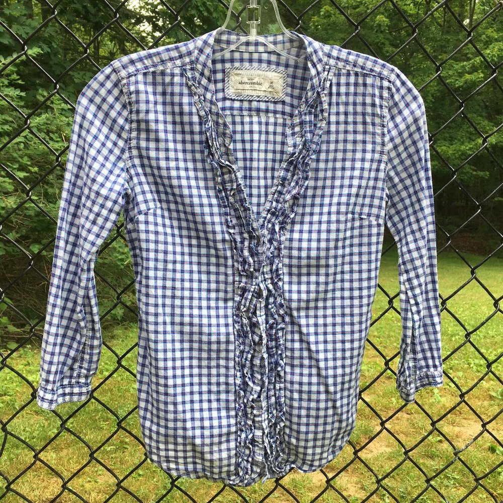 Abercrombie Kids Ruffle Button Down